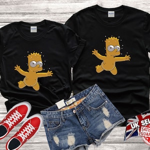Bart Los Simpsons Lovers Película divertida familia fresca lindo camiseta top hombres mujeres Gildan S-M-L-XL-XXL-3XL-4XL-5XL Unisex V333