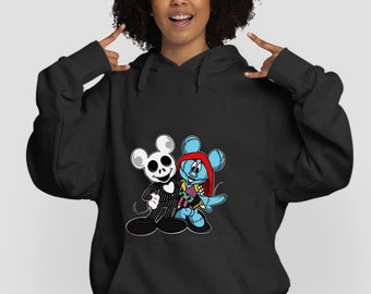 Disney Halloween Jack Skellington costume mummy rick or treat Best gift Hoodie Men Women Ladies S-M-L-XL-XXL-3XL-4XL-5XL Unisex V879