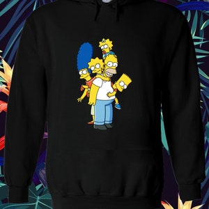 Lovers Movie All characters The Simpsons Family Funny Best gift  Men Women Ladies hoodie S-M-L-XL-XXL-3XL-4XL-5XL Unisex V340