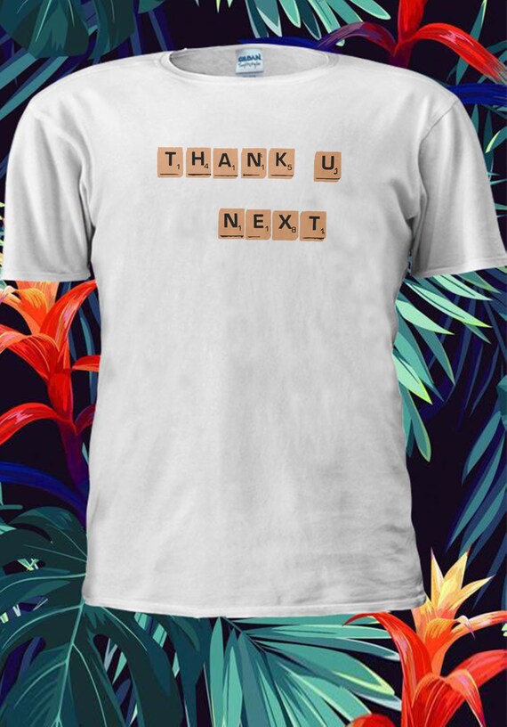 /"Thank You Next/" Heart print  Casual T-shirt Men Women Unisex V109
