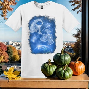 Retro Disney Pixar Wall-E And Eve T-Shirt Tshirt T Shirt Hoodie Unisex Men Women Kids (S-5XL) | Gildan Top for Boys & Girls SY604