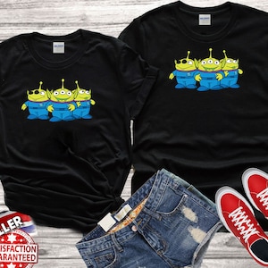 Disney Toy storys 4 Three Aliens Family Funny Cute Tshirt T shirt Top Men Women Ladies Gildan S-M-L-XL-XXL-3XL-4XL-5XL Unisex V200