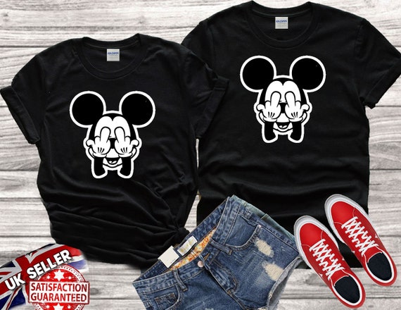 Disney Mickey Mouse Estilo Formato Vertical-Gracioso Camiseta Hombre/Mujer Top Regalo 