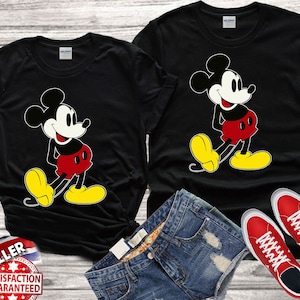Disney Mickey Minnie Mouse trendy Cool Classic Tshirt Top Men Women Ladies Gildan S-M-L-XL-XXL-3XL-4XL-5XL Unisex V164
