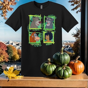 Disney Jungle Book Character T-Shirt Tshirt T Shirt Hoodie Unisex Men Women Kids (S-5XL) | Gildan Top for Boys & Girls SY177