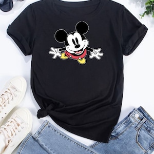 Disney mickey Mouse cute funny pop out Best gift Tshirt Top Men Women Ladies Gildan S-M-L-XL-XXL-3XL-4XL-5XL Unisex V876