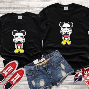 Disney mickey minnie mouse Funny Family cute Tshirt Top Men Women Ladies Gildan S-M-L-XL-XXL-3XL-4XL-5XL Unisex V106