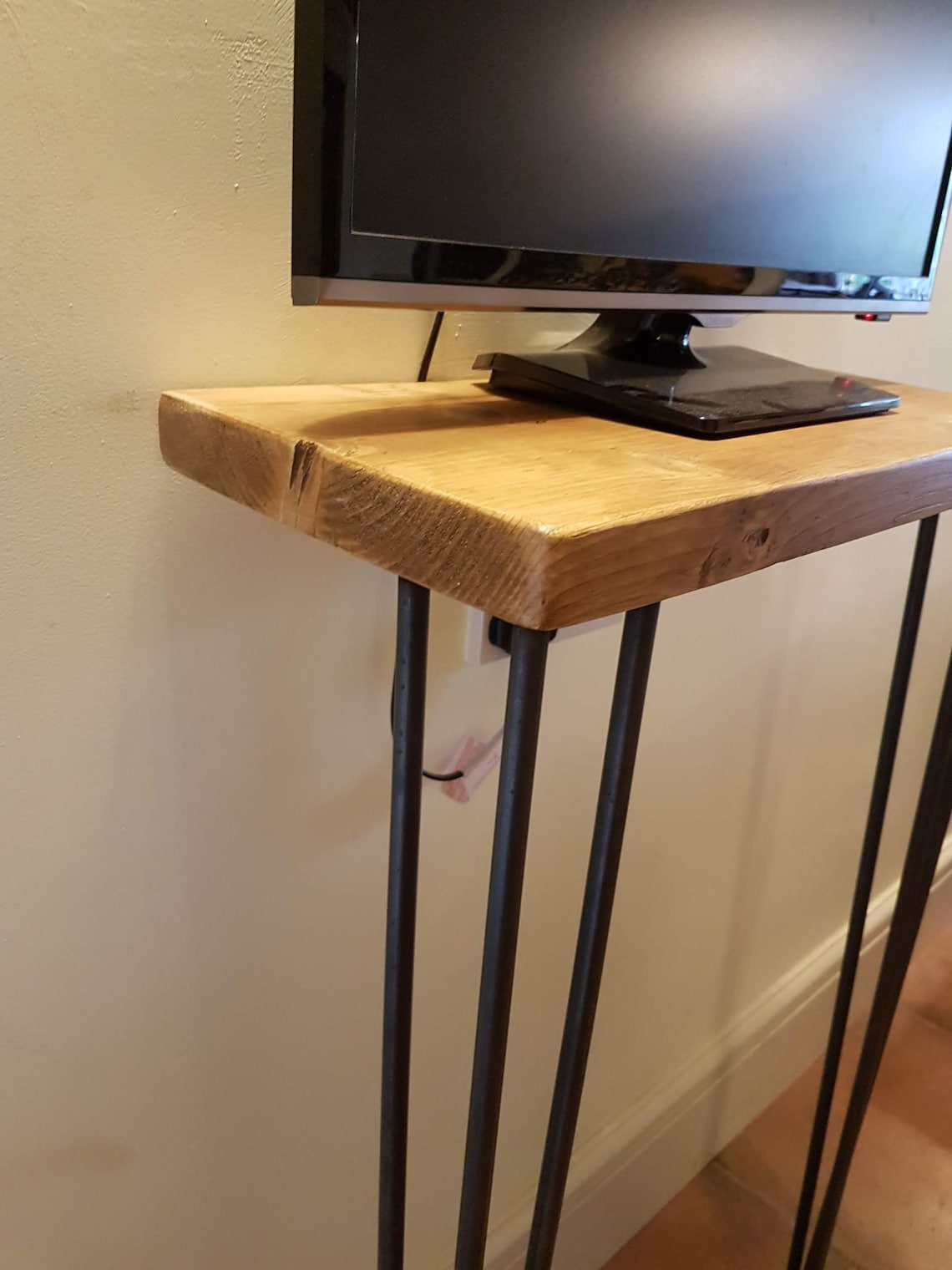 Hairpin Leg Console Hallway Table Shelf 3 Prong Pin Etsy