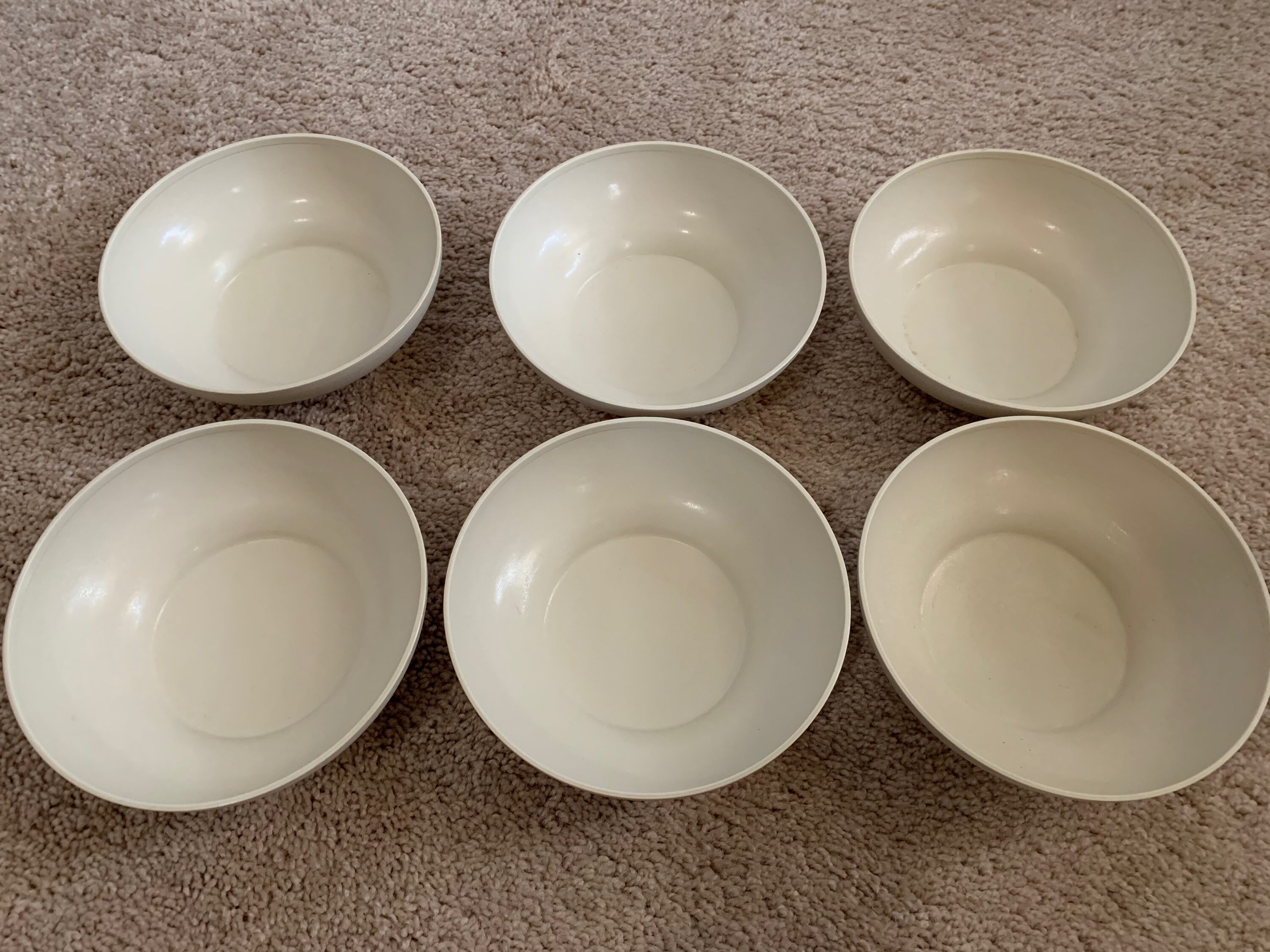 Vintage Tupperware Cereal Bowls 6 Etsy
