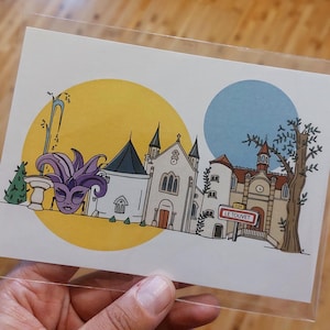Carte Postale A6 haute qualité Skylin'art ville de Le Touvet proche de Grenoble (38-Isère)