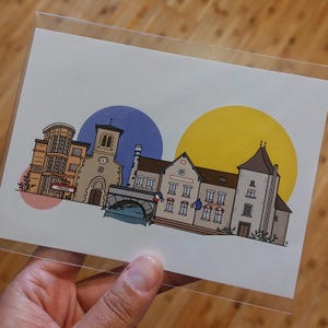 Carte Postale A6 haute qualité Skylin'art ville de Froges proche de Grenoble (38-Isère)