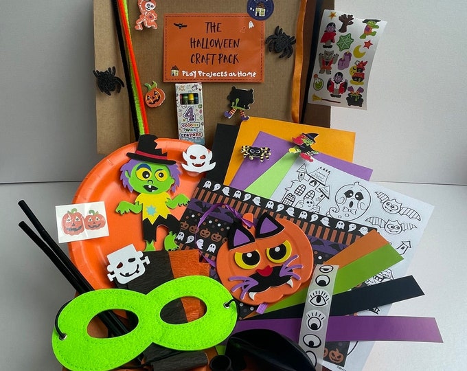 Ultimate Kids Halloween Craft Pack Over 80 Pieces Etsy