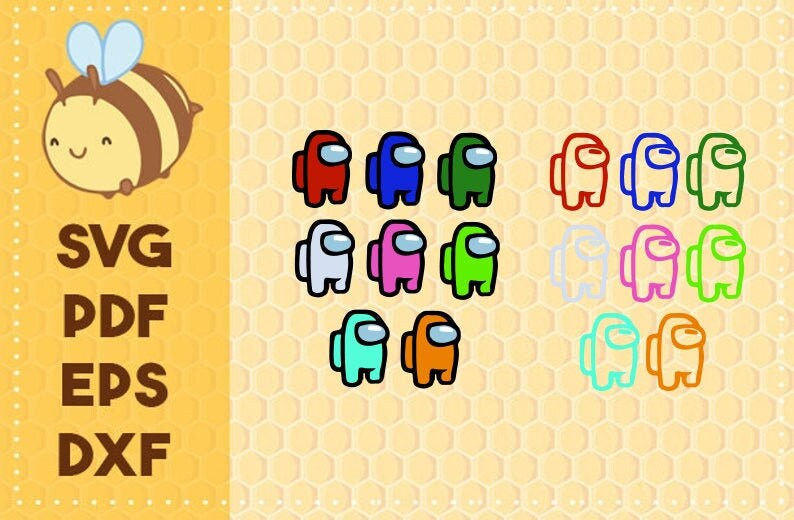 Download Among Us Multi Color and Characters SVG Pdf Eps Dxf files ...