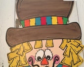 Scarecrow Door Hanger - Fall - Door Decor - Scarecrow