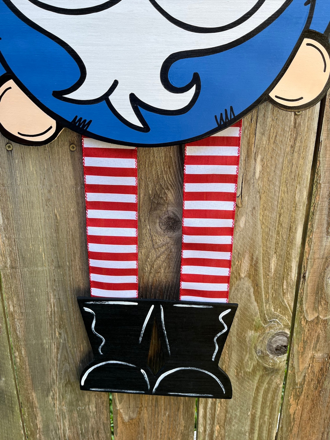 Uncle Sam Ribbon Legs Door Hanger / Uncle Sam Ribbon Legs Door Decor ...