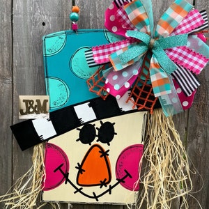 Scarecrow Door Hanger / Scarecrow Door Decor / Scarecrow / Fall Door Hanger / Fall Door Decor