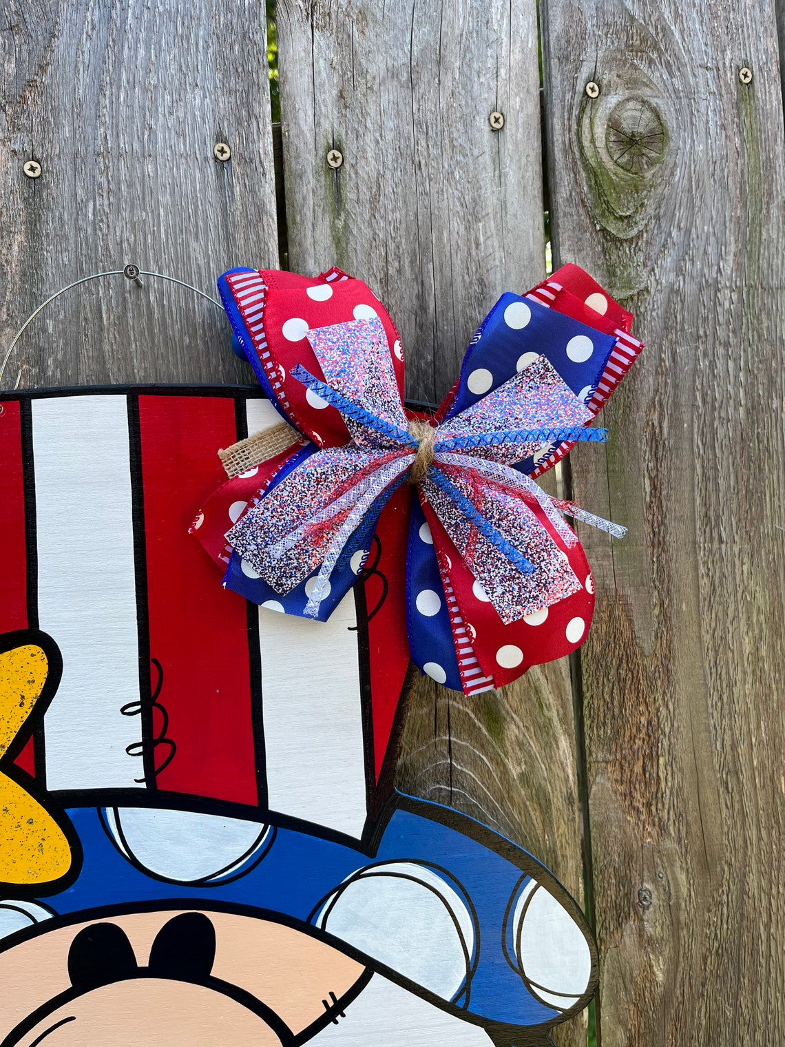 Uncle Sam Ribbon Legs Door Hanger / Uncle Sam Ribbon Legs Door Decor ...