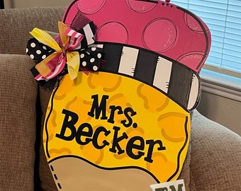 Teacher Door Hanger / Pencil Door Hanger / Teacher Pencil Door Hanger