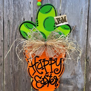 Happy Easter Carrot Door Hanger