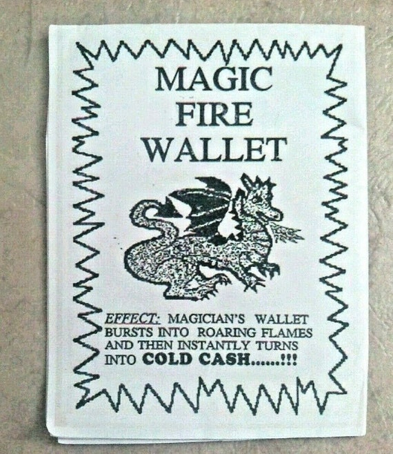 Creative Fire Wallet Instant Magic Close-up Trick Leather Magician Gag Joke WO 