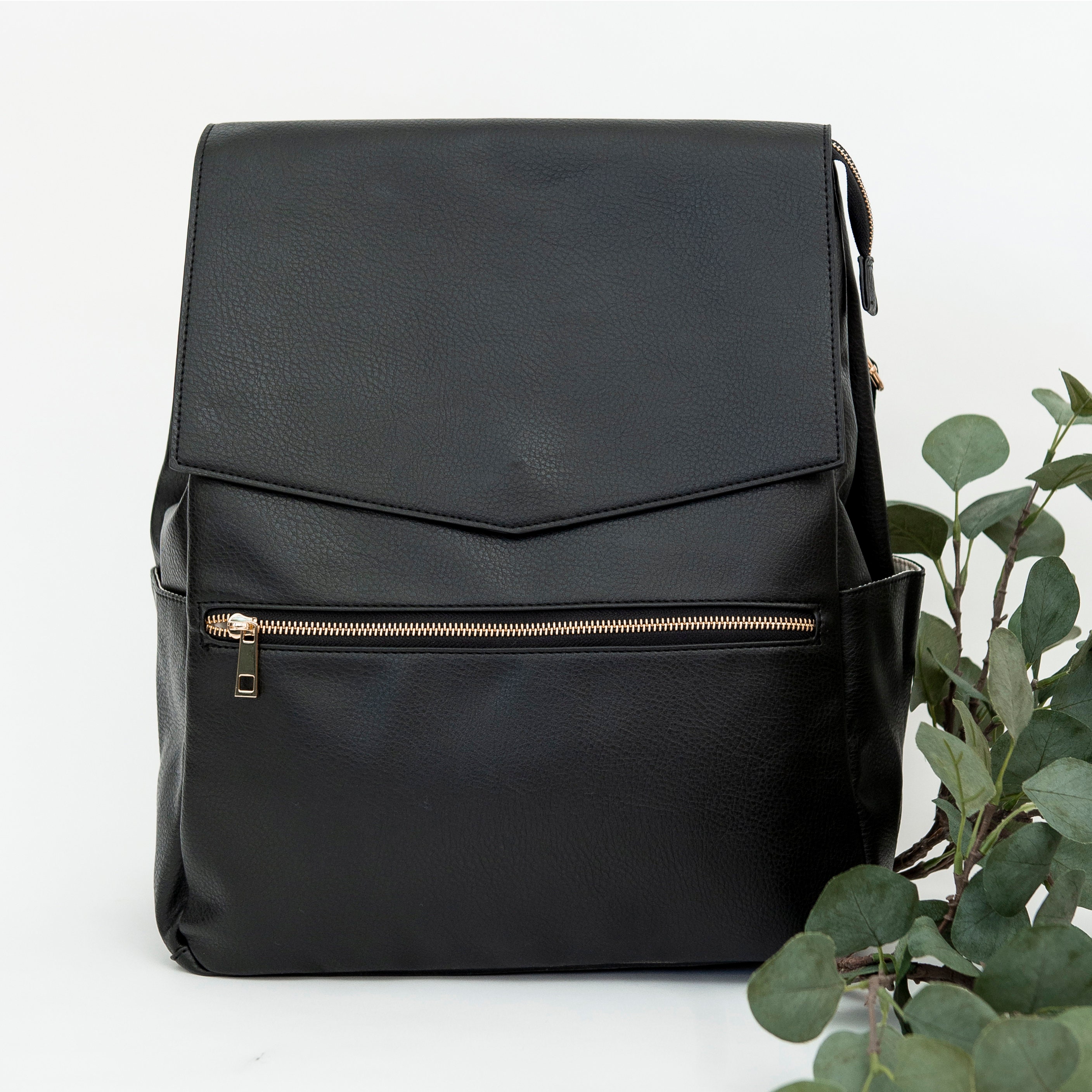 vegan leather nappy bag