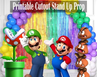 Mario Bros Birthday Prop Bundle: High-Resolution Images (Digital Download)