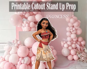 Moana Large Prop, Moana Party Decor, Moana Party Decoration, Moana Theme Party, Birthday Party standee, Instant Digital Download