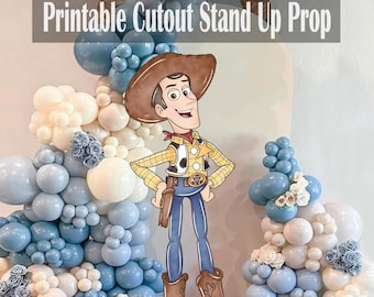Toy Story Woody Standee Prop: Birthday Party Decor (Digital Download)