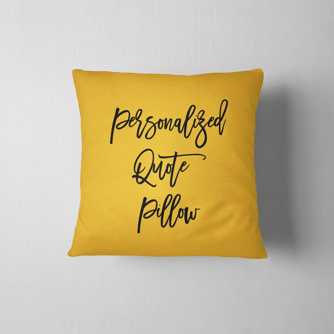 Personalized Quote Pillow Cover 16.5 X 16.5, Custom Pillow Cover