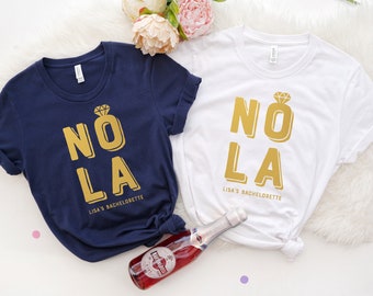 Nola Bachelorette Party Shirts: New Orleans Bridal Squad Tee