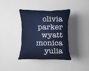 Personalized Family Name Quote Pillow Or Case, Custom Pillow Cover, Personalized Throw Pillow, Create Your Own Design, Your Text Here