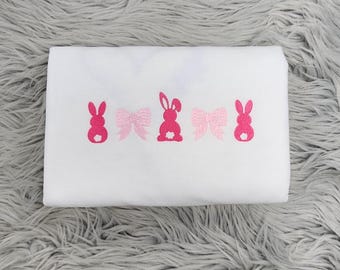 Embroidered Bunnies and Bows Crewneck – Easter Sweatshirt