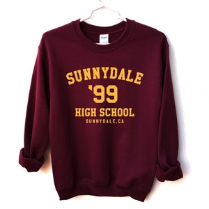 Sunnydale High School Unisex Sweatshirt, Buffy Sweatshirt, Sunnydale Sweatshirt, Buffy The Vampire Slayer, Sunnydale Razorbacks, Sunnydale image 1