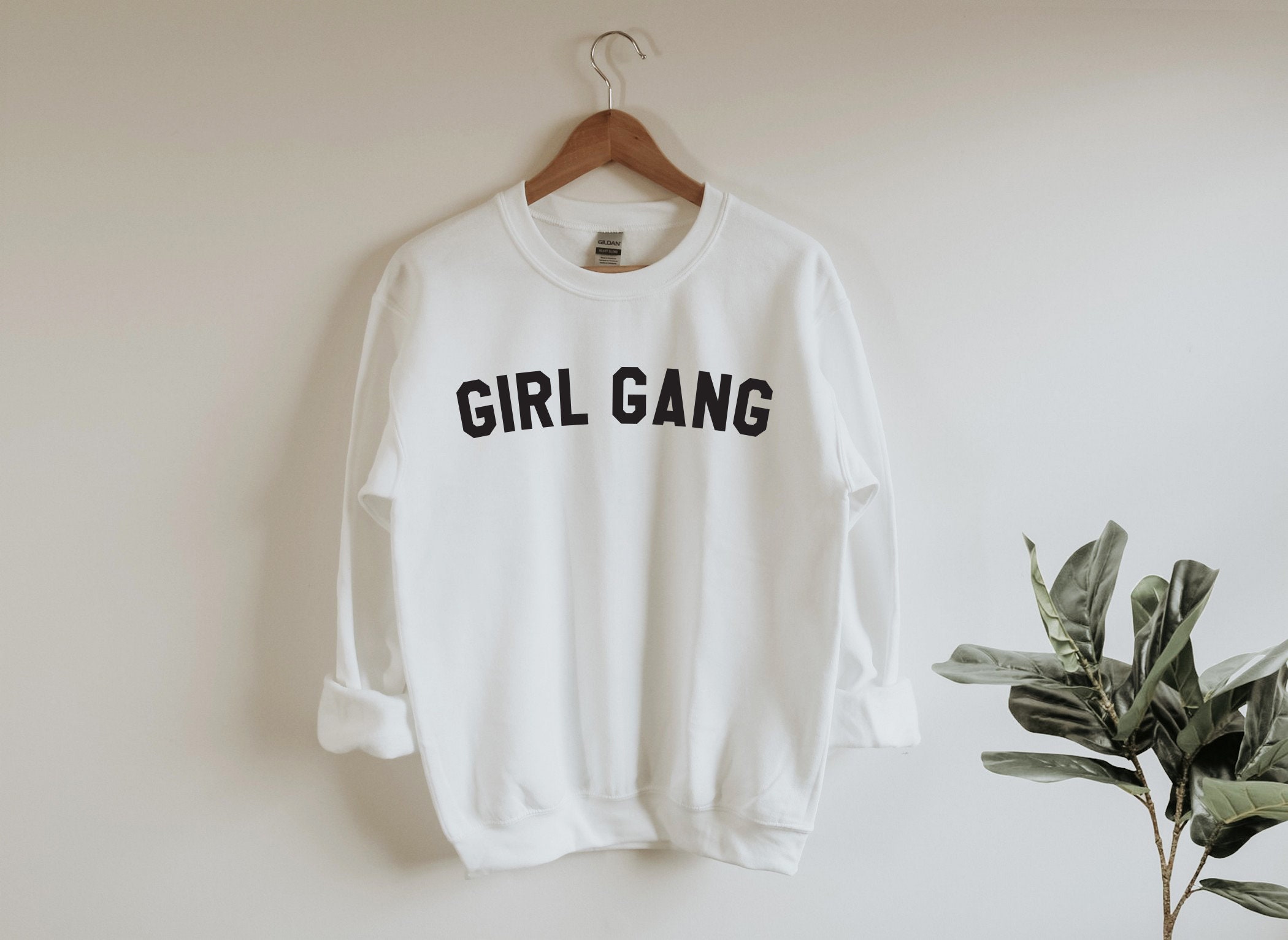 Girl Gang Unisex Sweatshirt Girl Gang Sweatshirt GRL PWR | Etsy