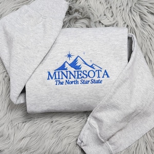 Minnesota Embroidered Crewneck: The North Star State Sweatshirt
