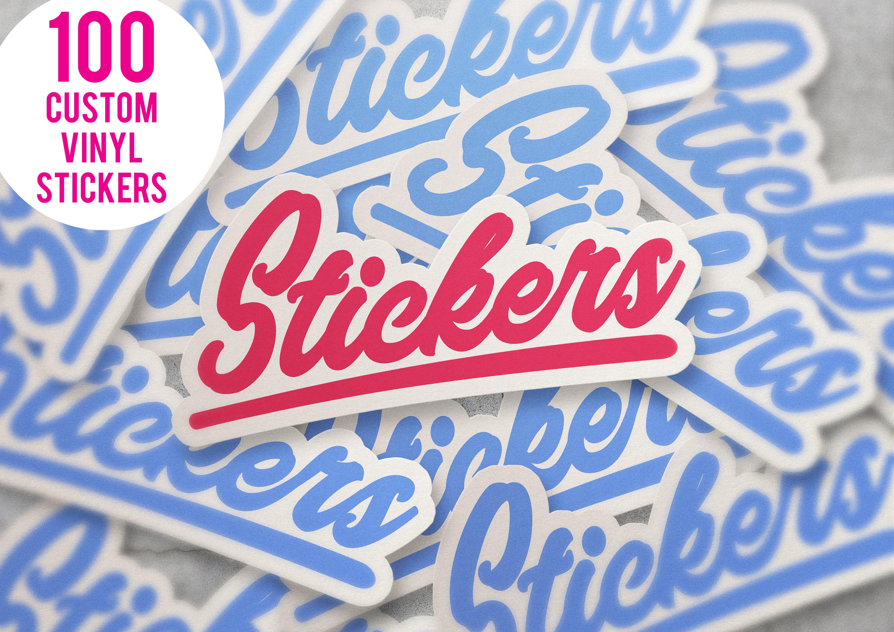 Custom Clear Sticker Printing Bulk Stickers Affordable Price, Full