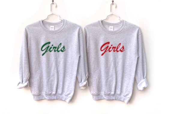 Girls Sweatshirt, Matching Friends Gift, Unisex Sizing
