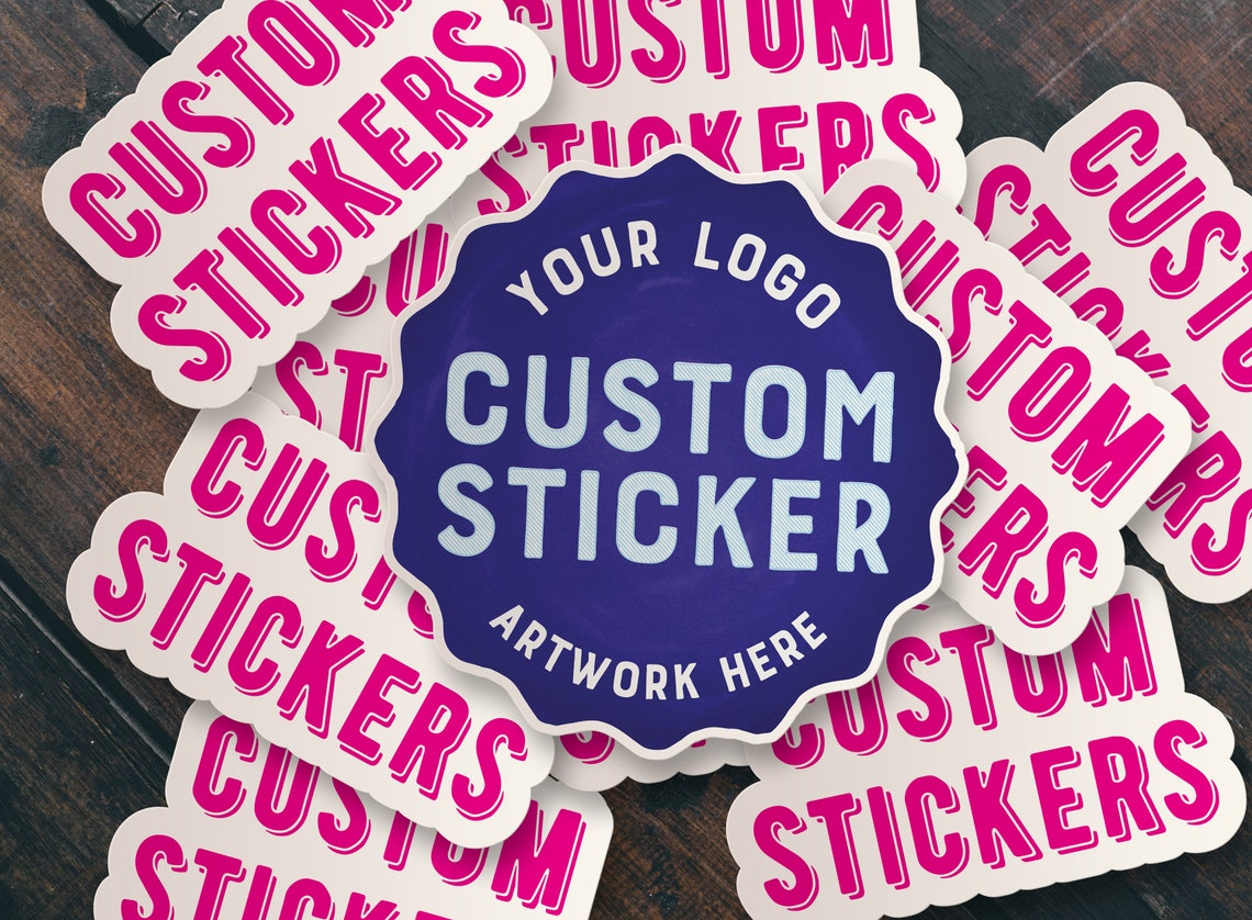 Custom Vinyl Die Cut Stickers Custom Sticker Logo Premium Etsy