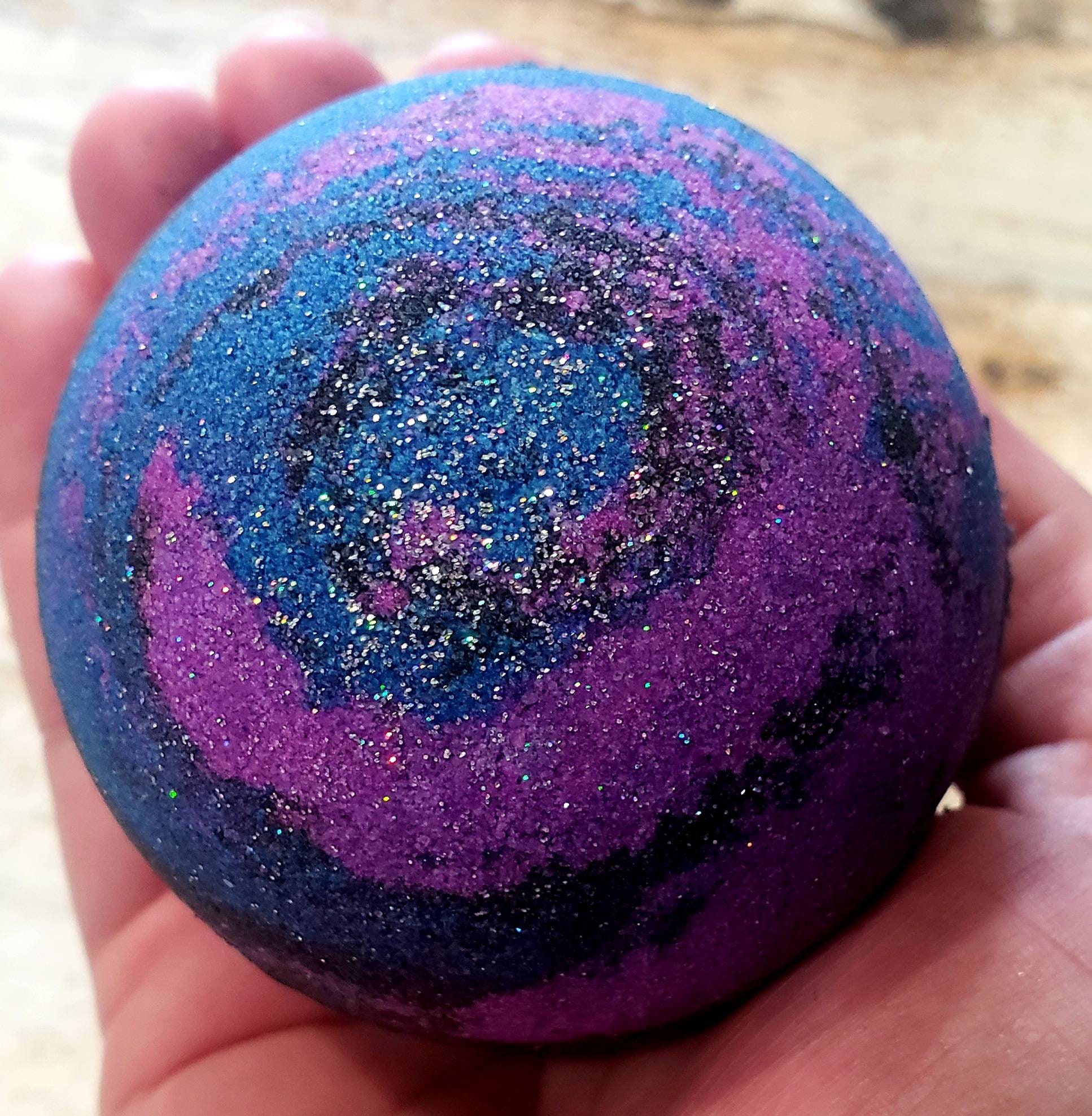 6.5oz Galaxy Glitter Bath Bomb Etsy