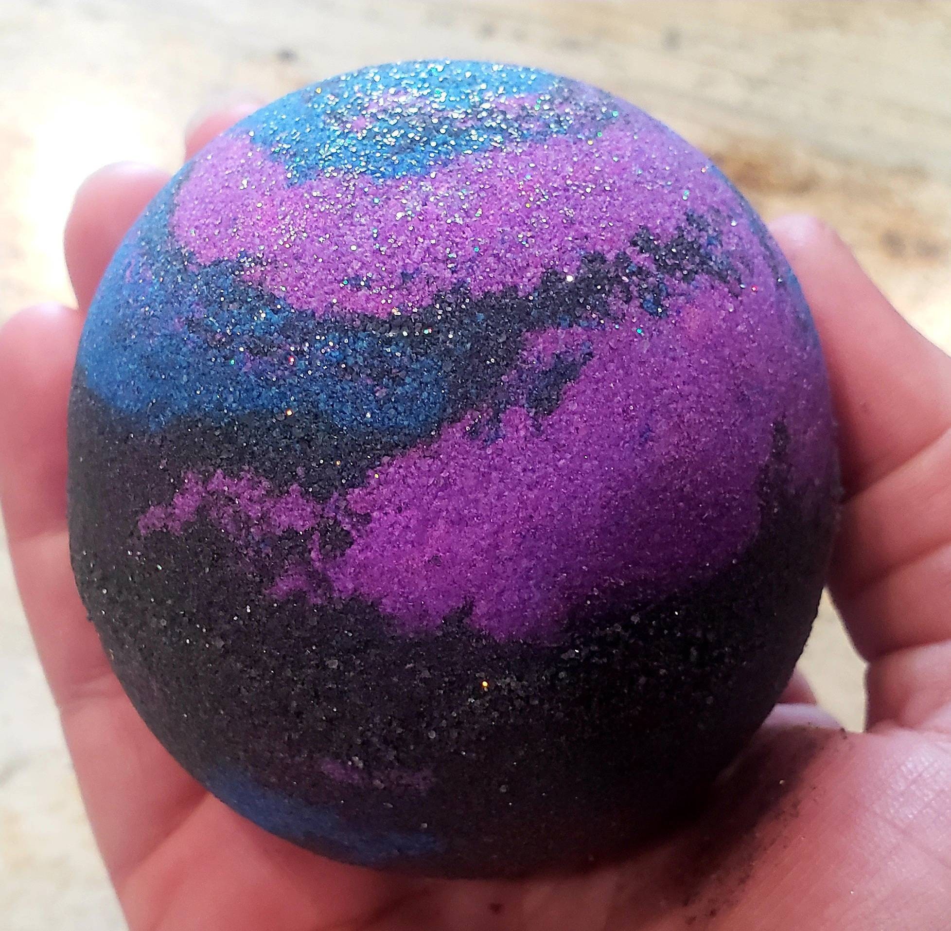 6.5oz Galaxy Glitter Bath Bomb Etsy