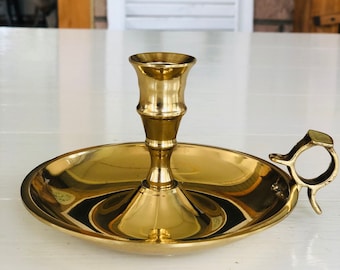 Vintage Brass Candle Holder