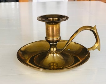 Vintage Brass Candlestick Holder