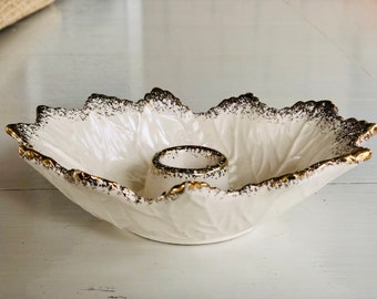 Vintage Ceramic Candle Holder Made in USA California Pottery Co