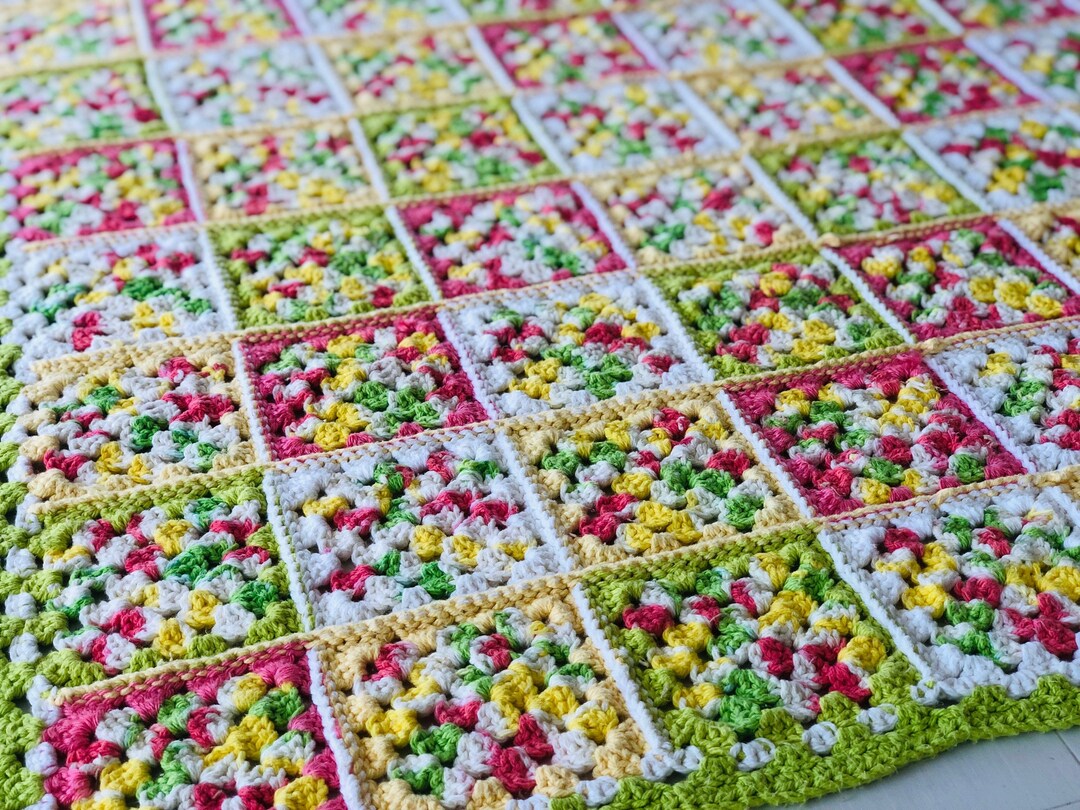Vintage Crochet Blanket Etsy