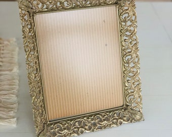 Vintage Photo Frame Gold-tone Ornate