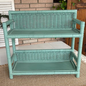 Vintage Wicker Shelf image 2