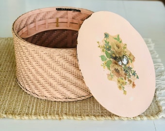 Vintage Wicker Sewing Basket