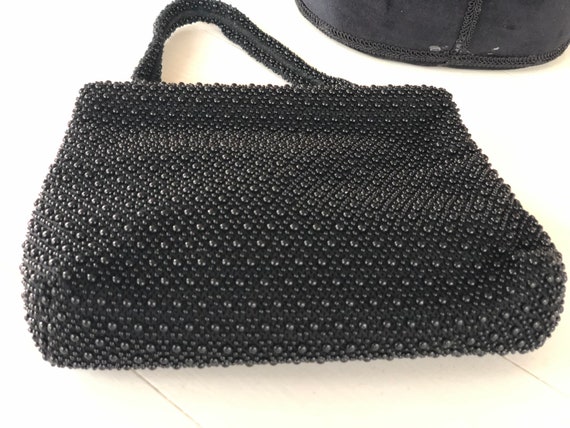 Vintage Black Beaded Purse - image 8