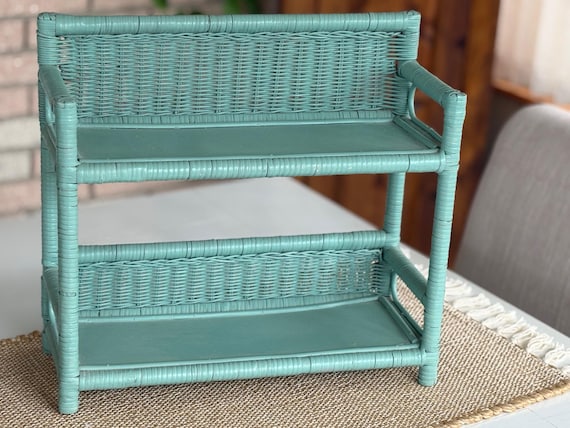Vintage Wicker Shelf
