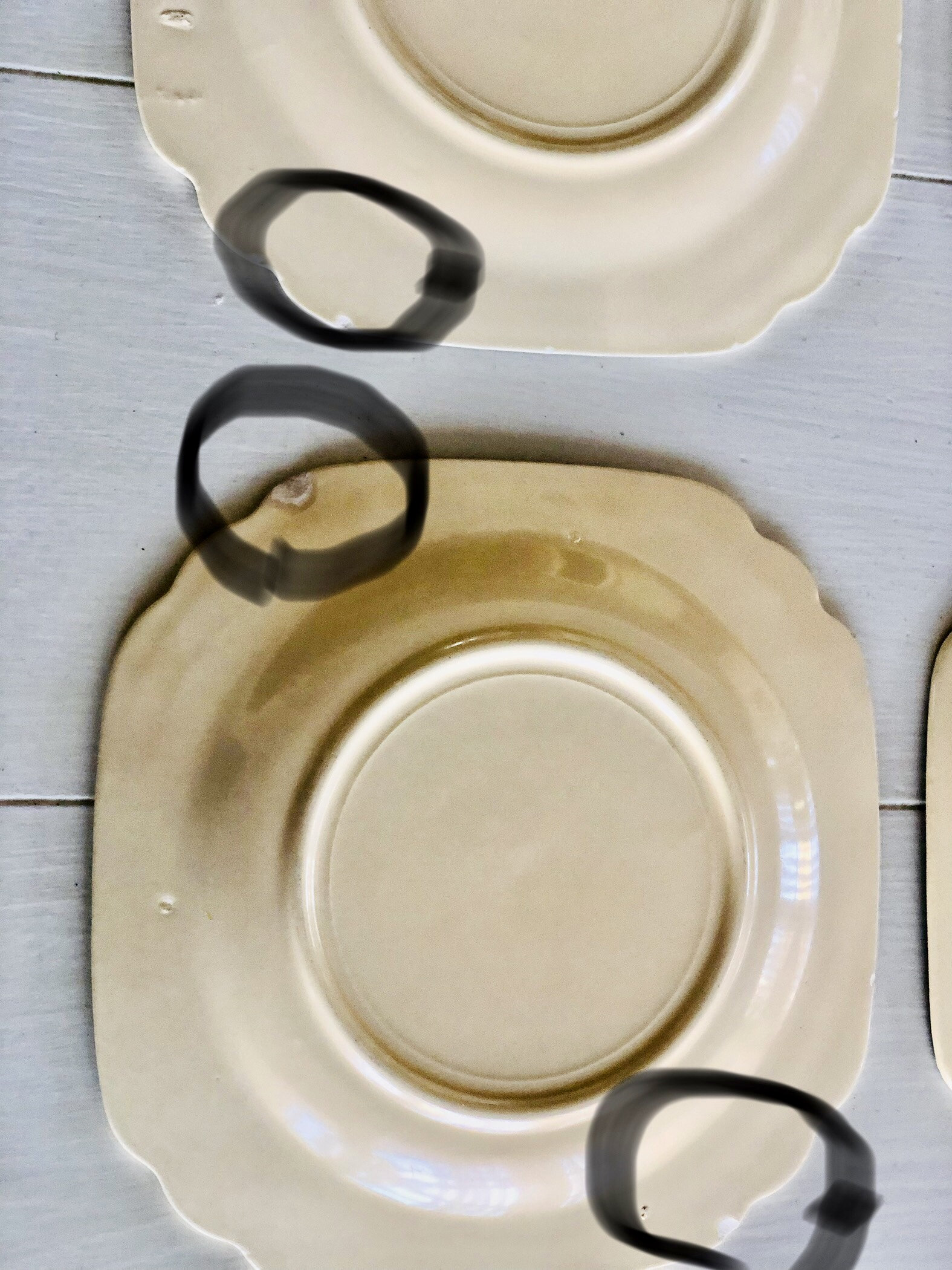Vintage Plates With Floral Roses set of 4 | Etsy